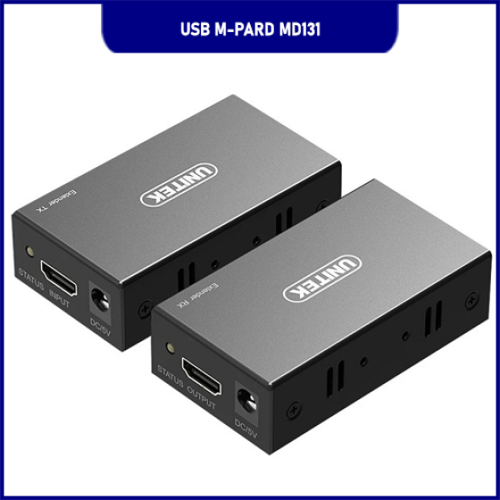 Bộ Nối Dài HDMI 60m Qua Cáp Mạng M-PARD MD131 - Hỗ Trợ 2 USB