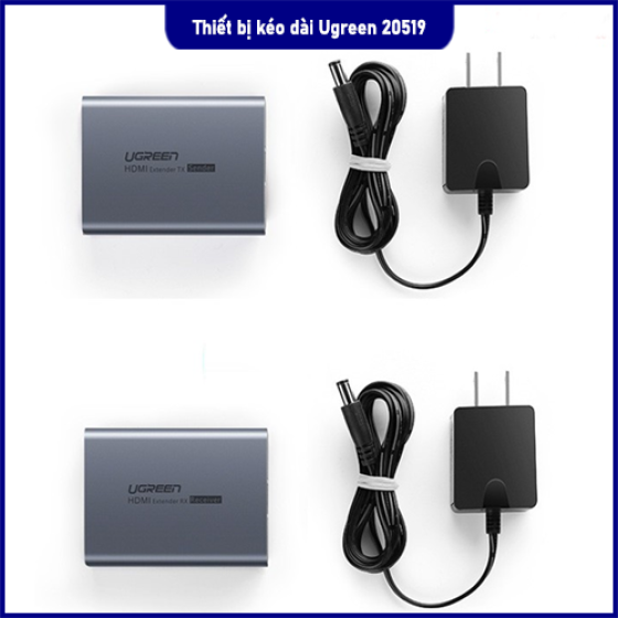 ⚙️ Thiết bị kéo dài HDMI 70m qua cáp LAN Cat5/6 Ugreen 20519 – Truyền tín hiệu xa, ổn định, không suy hao