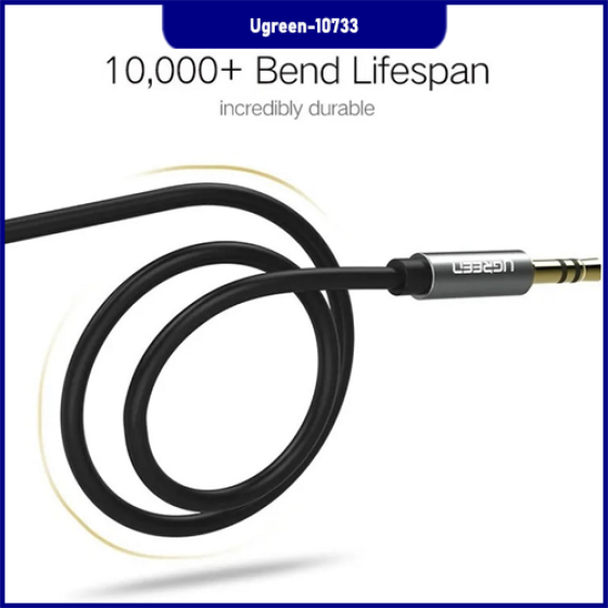 Dây Audio 3.5mm Ugreen 10733 Dài 1M Cao Cấp - Chất Lượng Âm Thanh Hi-Fi