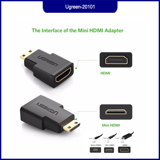 Đầu Chuyển Đổi Mini HDMI Sang HDMI Ugreen 20101 Chính Hãng