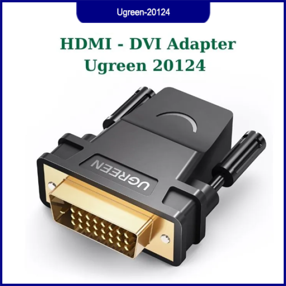 Đầu Chuyển Đổi HDMI Sang DVI Ugreen 20124 Chính Hãng, Kết Nối Ổn Định