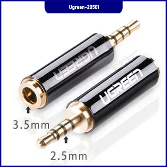 Đầu Chuyển Audio 2.5mm sang 3.5mm Ugreen Cao Cấp - Tương Thích Hoàn Hảo
