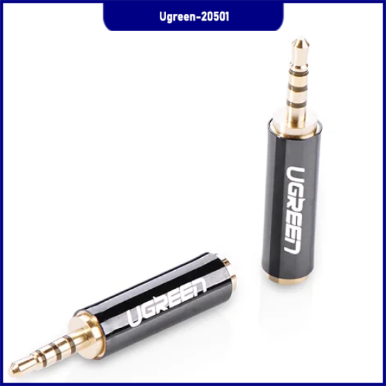 Đầu Chuyển Audio 2.5mm sang 3.5mm Ugreen Cao Cấp - Tương Thích Hoàn Hảo