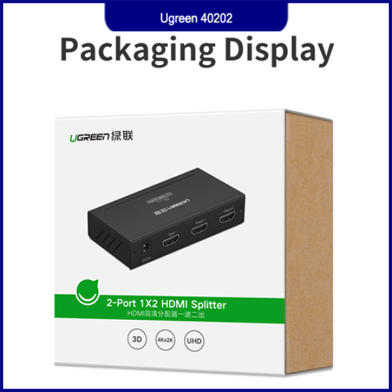 Bộ Chia HDMI 1 Ra 4 Ugreen 40202 – Hỗ Trợ 4K30Hz, 3D, HDCP