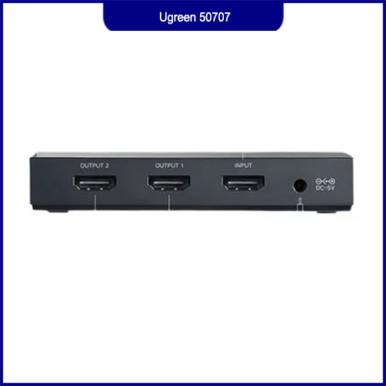 Bộ Chia HDMI 2.0 4K60Hz Ugreen 50707 – 1 Vào 2 Ra, Hỗ Trợ HDR, Âm Thanh HD