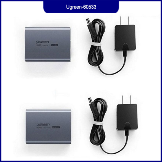 Bộ Kéo Dài VGA Qua Cáp Mạng 100–140M + Audio Ugreen 60533 Chính Hãng