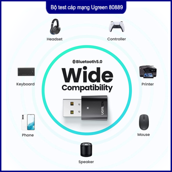 USB Bluetooth 5.0 Ugreen 80889 CM390 Chính Hãng