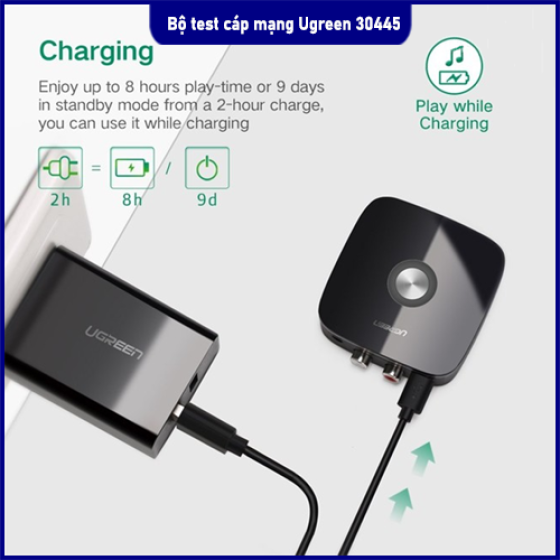 Thiết bị nhận Bluetooth 5.3 Ugreen 30445 – Âm thanh cao cấp, kết nối siêu ổn định