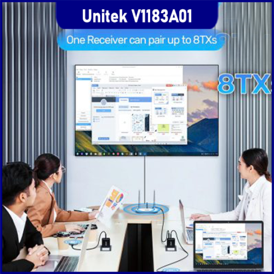Bộ Thu Phát HDMI Không Dây Unitek V1183A01 - FullHD 1080P