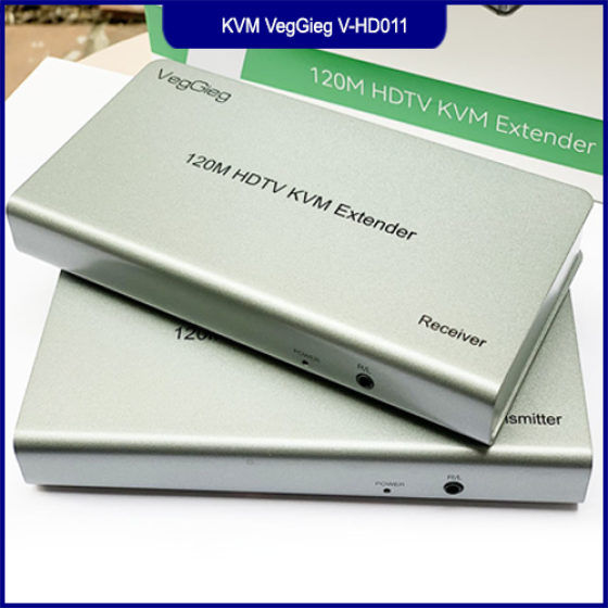 Bộ Kéo Dài HDMI KVM 4K 120M VegGieg V-HD011 Qua Cáp Mạng Cat6