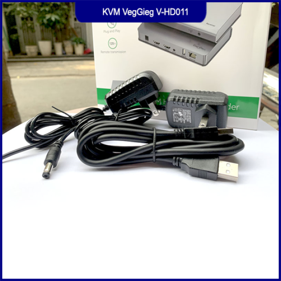 Bộ Kéo Dài HDMI KVM 4K 120M VegGieg V-HD011 Qua Cáp Mạng Cat6