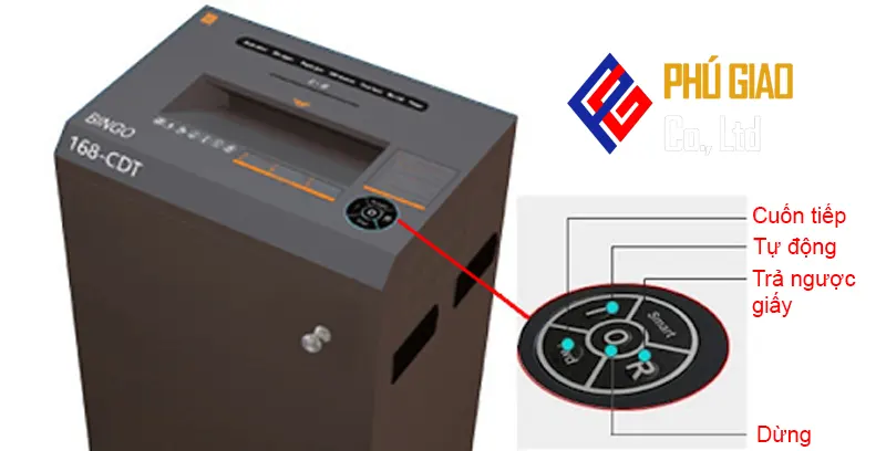 Máy Hủy Giấy BINGO 168-CDT