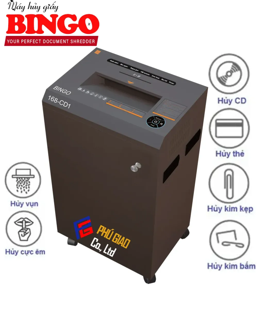 Máy Hủy Giấy BINGO 168-CD1