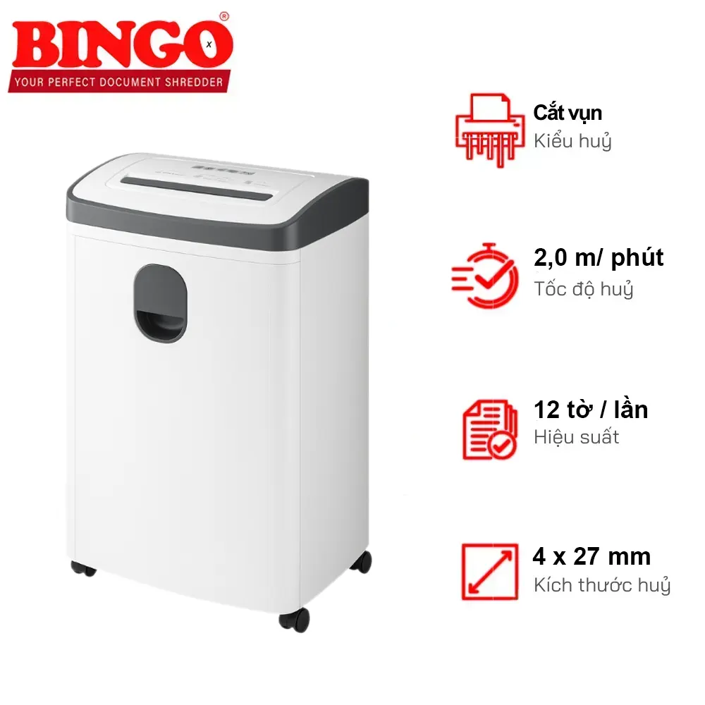 Máy hủy giấy BINGO C38CD