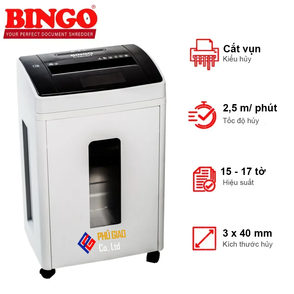 Máy hủy giấy BINGO C46CDT