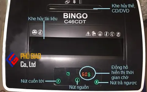 Mặt Nạ Máy hủy giấy BINGO C46CDT