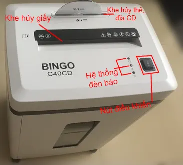Máy hủy giấy BINGO C40CD