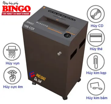 Máy Hủy Giấy BINGO 168-CDT (Hủy Công Nghiệp)