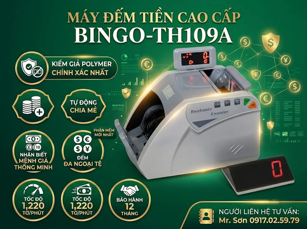 Máy Đếm Tiền BINGO-TH109A
