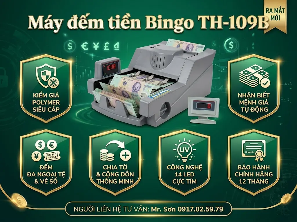 Máy Đếm Tiền BINGO TH-109B