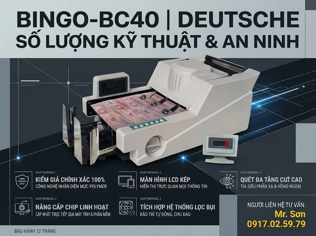 Máy đếm tiền BINGO-BC40