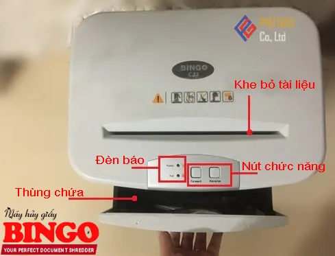 Máy Hủy Giấy BINGO C32 mặt nạ